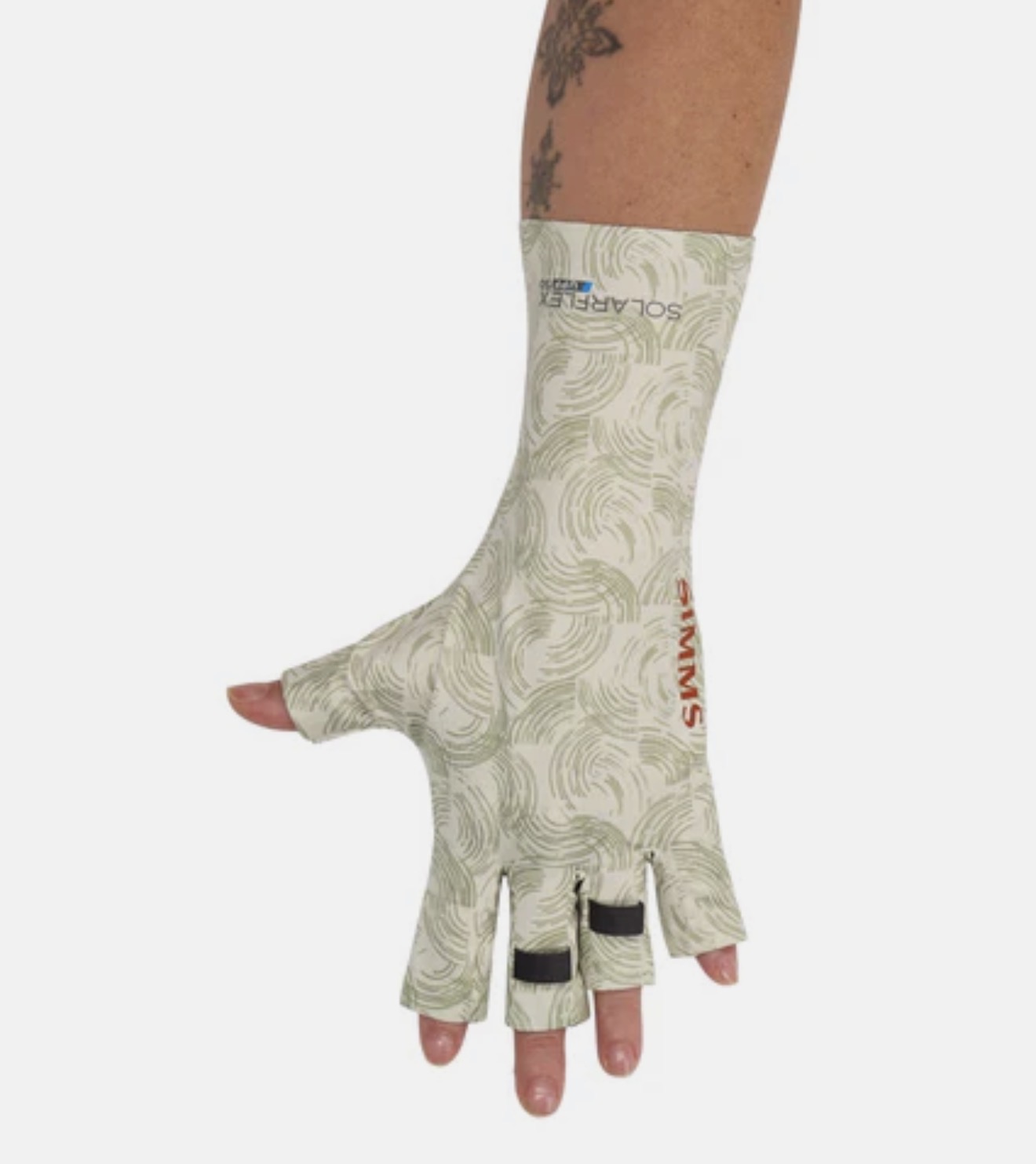 Simms SolarFlex SunGlove - Half Moon Pale Pine - XL